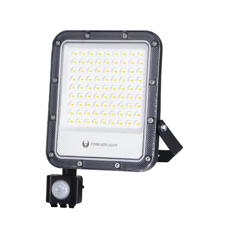 LED-valonheitin PROXIM+ 50W 6500K 7500lm PIR 230V IP65 Forever Light 150lm/W 5 vuoden takuu