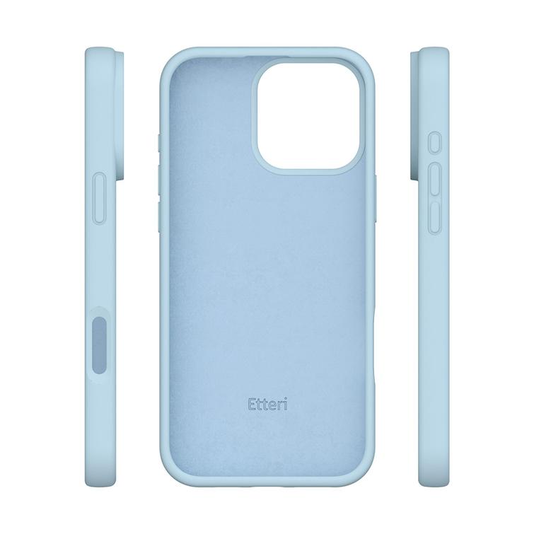 Etteri Silicone case for iPhone 16 Pro Max 6,9" light blue