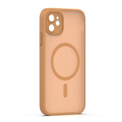 Mag Matt case for iPhone 11 brown camera protection