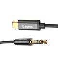Baseus Yiven M01 USB-C - 3,5 mm jack 1,2 m musta äänikaapeli