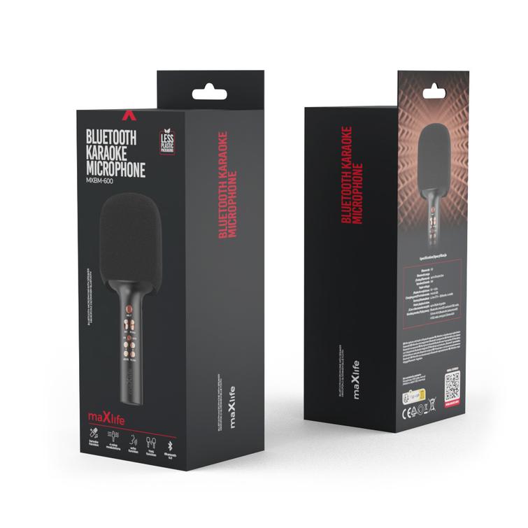 Maxlife Bluetooth-mikrofoni kaiuttimella MXBM-600 musta