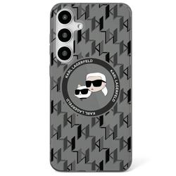 Karl Lagerfeld HC Magnetic IML Metal Monogram KC Heads -suojakuori Samsung Galaxy S25:lle, musta