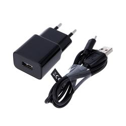 Maxlife MXTC-01 laturi 1x USB 1A musta + microUSB-kaapeli