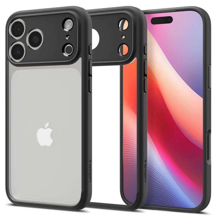 Spigen Ultra Hybrid -suojakuori iPhone 17 Prolle, mattamusta