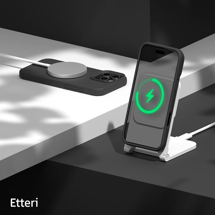 Etteri-silikonikuori iPhone 16 Pro Maxille 6,9" musta