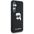 Karl Lagerfeld HC PU Monogram K. Head Pin -suojakuori Samsung Galaxy S25:lle, musta
