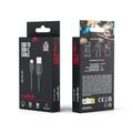 Maxlife-kaapeli USB - USB-C 1,0 m 2A musta