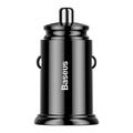 Baseus Dual QC 3.0 USB 2x 30W PD autolaturi 2x USB-porttia 4.8A 60W musta