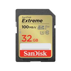 SanDisk Extreme SDHC -muistikortti 32GB 100/60MB/s C10 V30 UHS-I U3