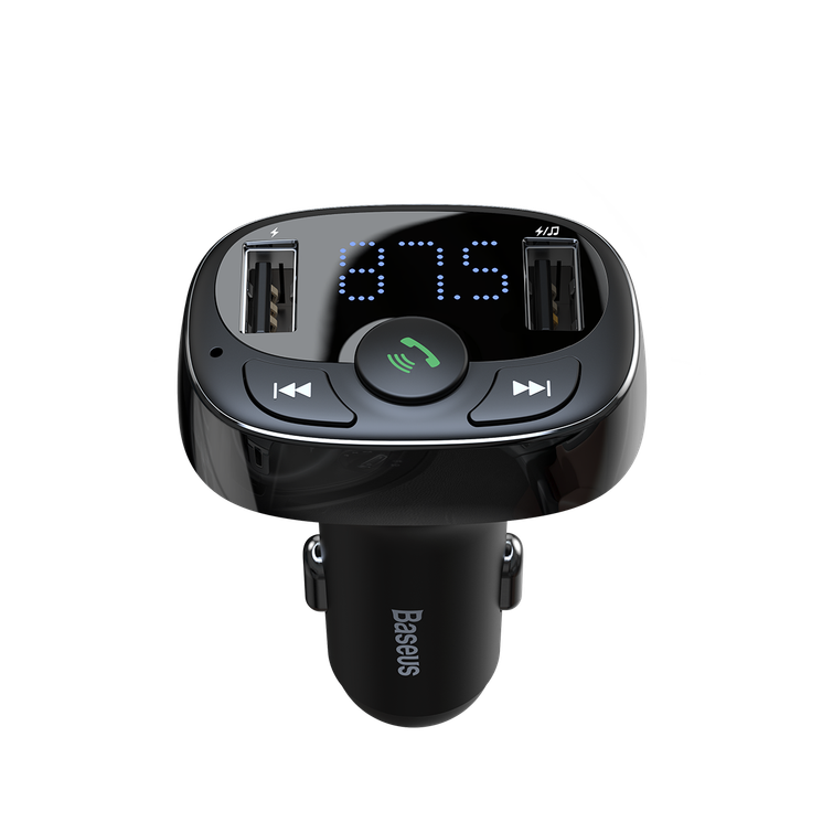 Baseus-lähetin FM T-muotoinen S-09A Bluetooth MP3 musta