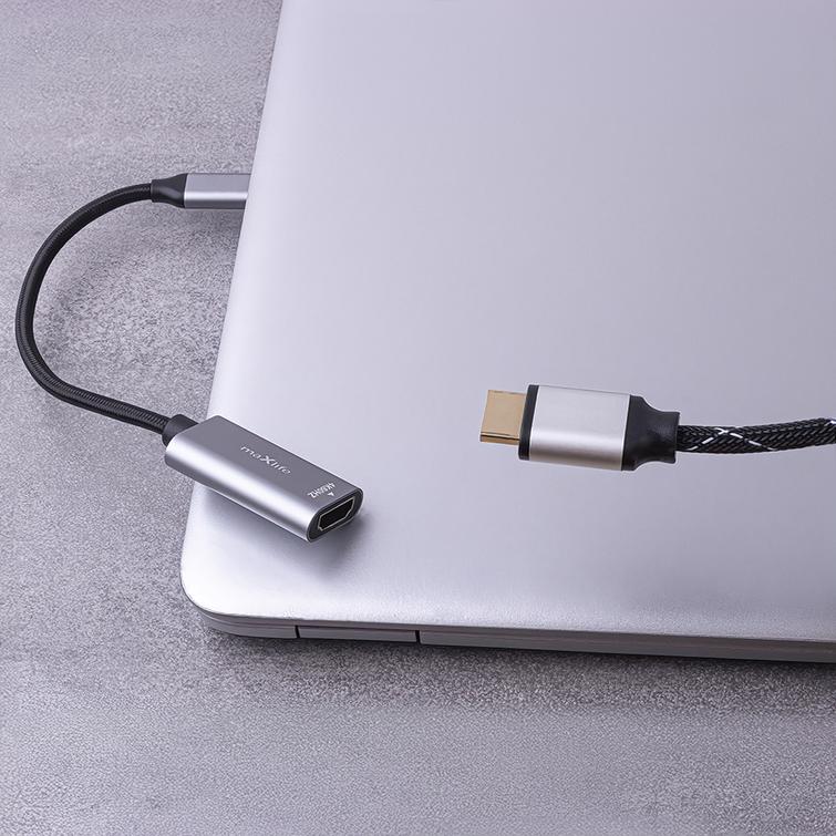 Maxlife-sovitin MXHC-01 HDMI - USB-C 4K 60HZ musta