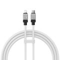 Baseus CoolPlay USB-C - Lightning-kaapeli 1m 20W valkoinen