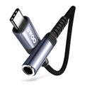 BWOO-sovitin AUX 3.5mm - USB-C musta BZ47