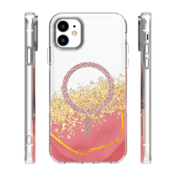 Epoxy Mag case for iPhone 11 pink