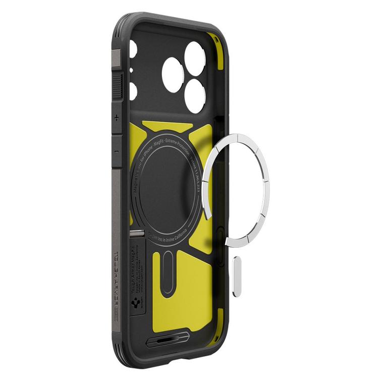 Spigen Tough Armor ”T” Mag Magsafe -kotelo iPhone 17 Pro Maxille, asemetallin värinen