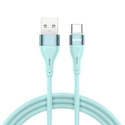 BWOO-kaapeli USB - USB-C 1m 3A Minimalistinen silikonivihre&auml; X280C