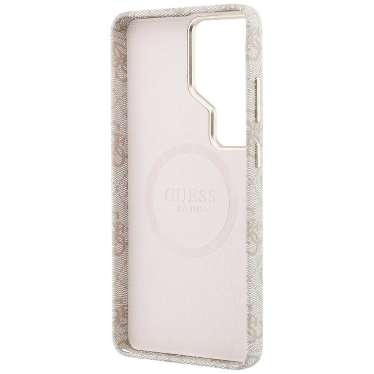Guess case 4G Triangle Logo MagSafe for Samsung Galaxy S26 Ultra pink