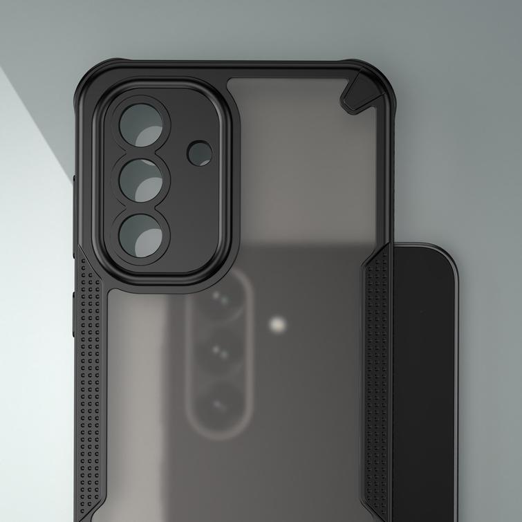 Defender Matt suojakuori Samsung Galaxy A36 5G:lle, musta