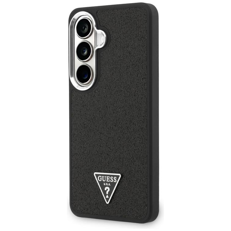 Guess case Fixed Glitter Triangle MagSafe for Samsung Galaxy S26 black