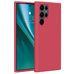 Etteri silikonikotelo Samsung Galaxy S22 Ultra vadelmalle