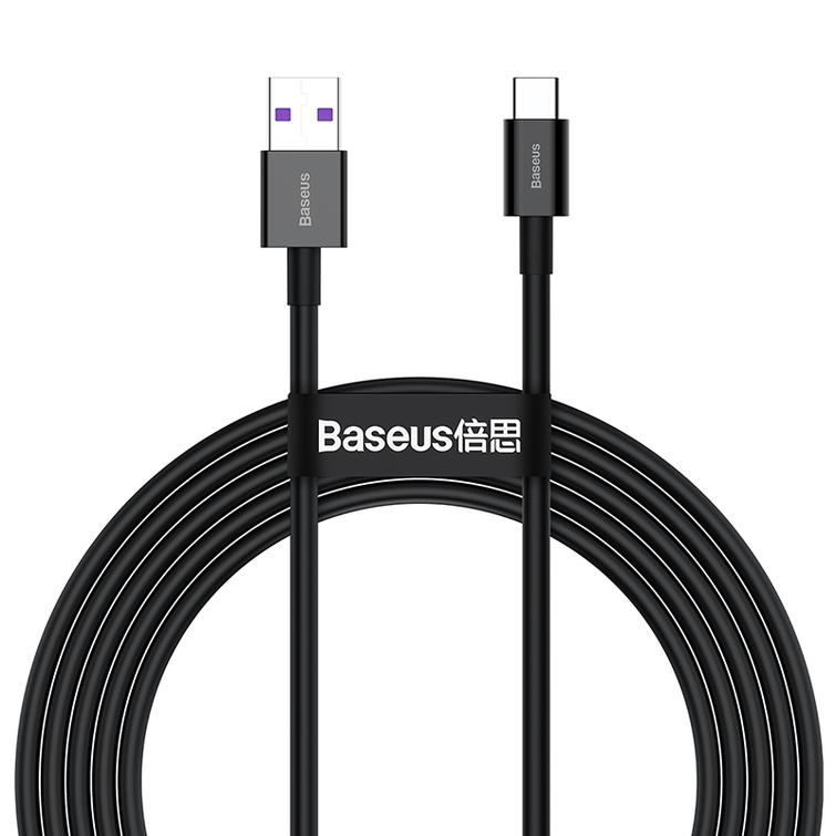 Baseus Superior USB - USB-C -kaapeli 2,0m musta 66W