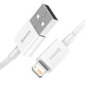 Baseus Superior USB - Lightning -kaapeli 1,0 m 2,4A valkoinen