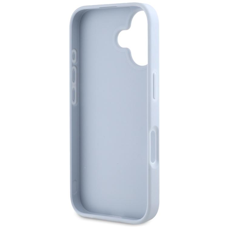 Guess Hardcase PU Grained Big 4G and Classic Logo -suojakuori iPhone 16 6,1":lle, sininen