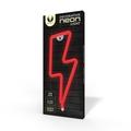 Neon LED-valo BOLT punainen Lepakko + USB FLNE06 Forever Light