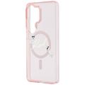 Karl Lagerfeld case IML KC Script MagSafe for Samsung Galaxy S26 Ultra pink