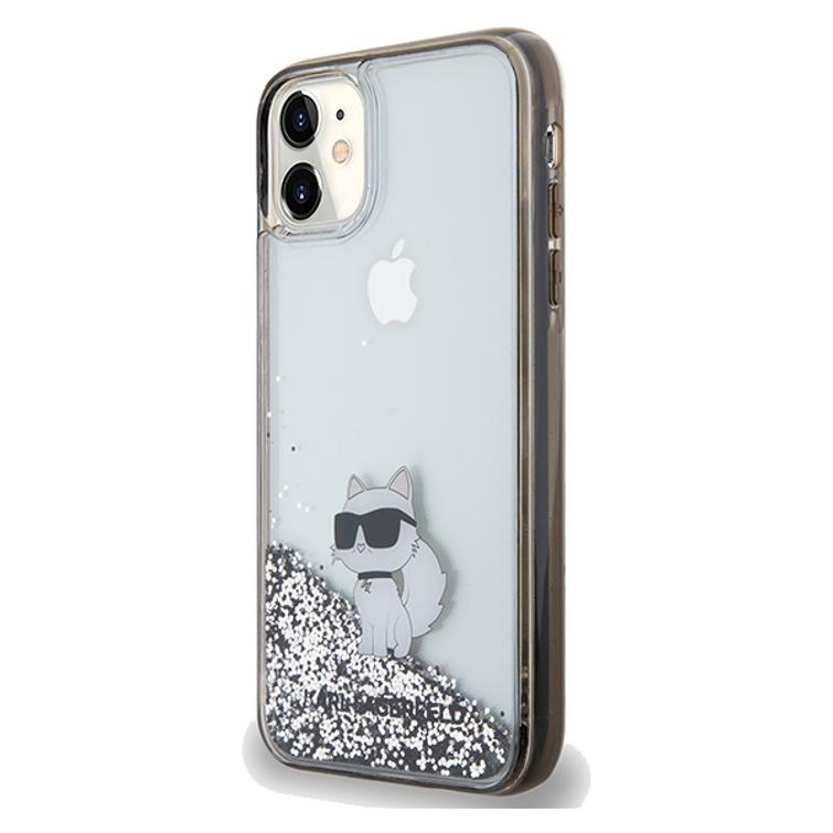 Karl Lagerfeld iPhone 11 -suojakuori KLHCN61LKCNSK läpinäkyvä HC LIQ. GLITTER C