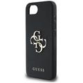 Guess HC PU Grained Big 4G and Classic Logo -kotelo iPhone 16e musta