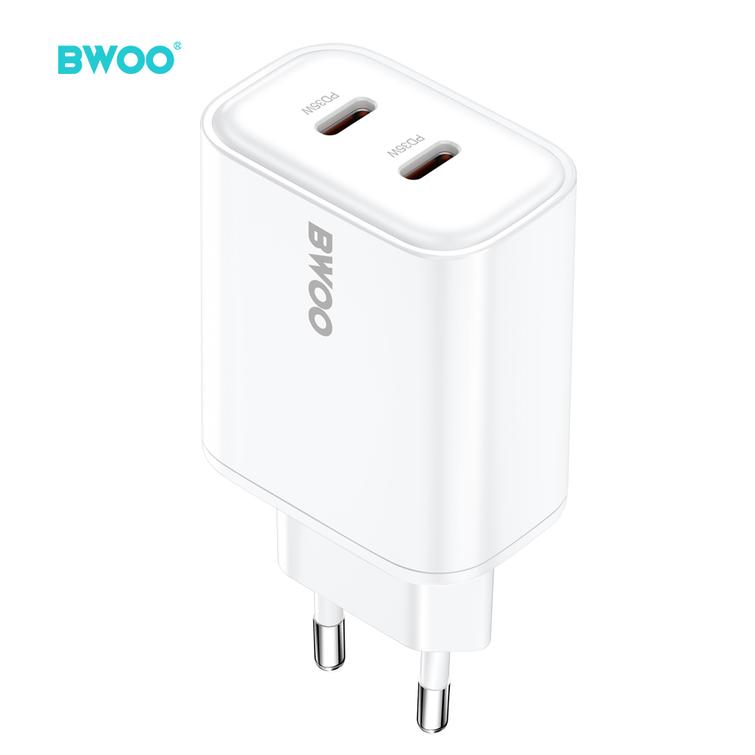 BWOO CDA206 PD 35W sein&auml;laturi 1x USB-C-portti valkoinen