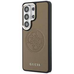 Guess case Perforated Logo MagSafe for Samsung Galaxy S26 Ultra brown