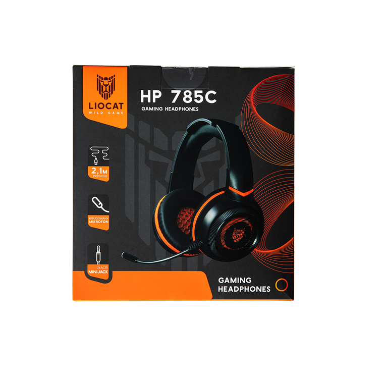 Liocat-pelikuulokkeet HP 785C mustat