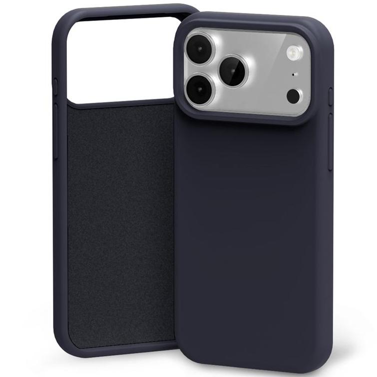 Mercury Silicone -silikonikotelo iPhone 17 Pro Max / 18 Pro Max -puhelimelle, laivastonsininen