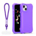 Safepop case with strap for iPhone 15 6,1" purple