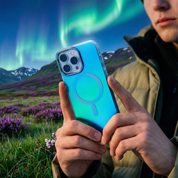 Tecto Shield Aurora case for iPhone 14 Pro 6,1" blue