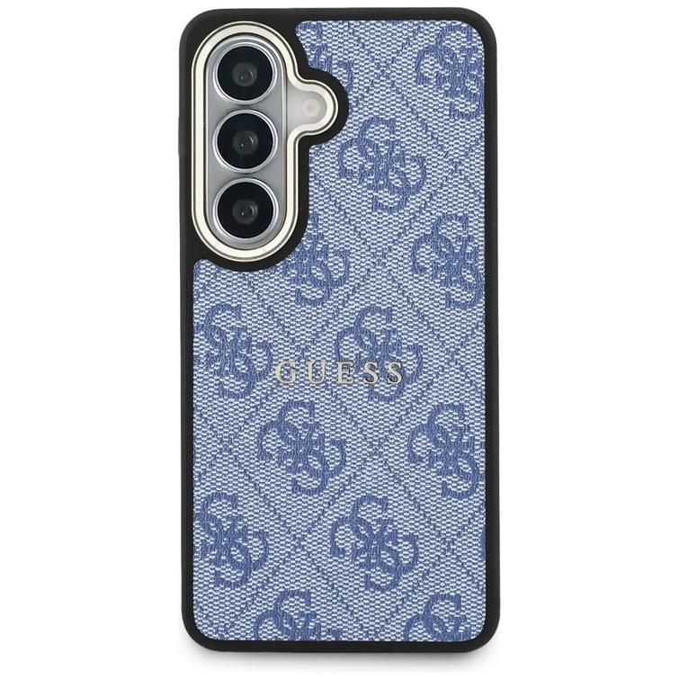 Guess case 4G Embossed Ring MagSafe for Samsung Galaxy S26 Plus blue
