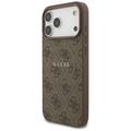 Guess 4G Ring Classic Logo MagSafe case for iPhone 17 Pro Max brown