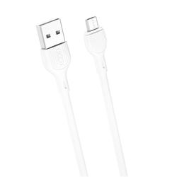 XO-kaapeli NB200 USB - microUSB 1,0m 2.1A valkoinen