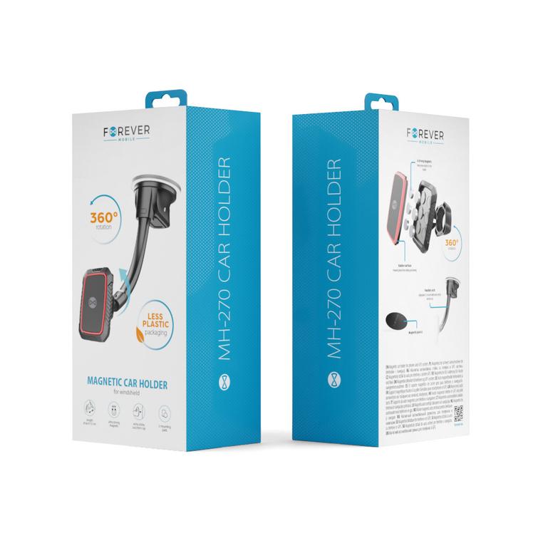 Forever autonpidike tuulilasiin MH-270 magneettinen musta