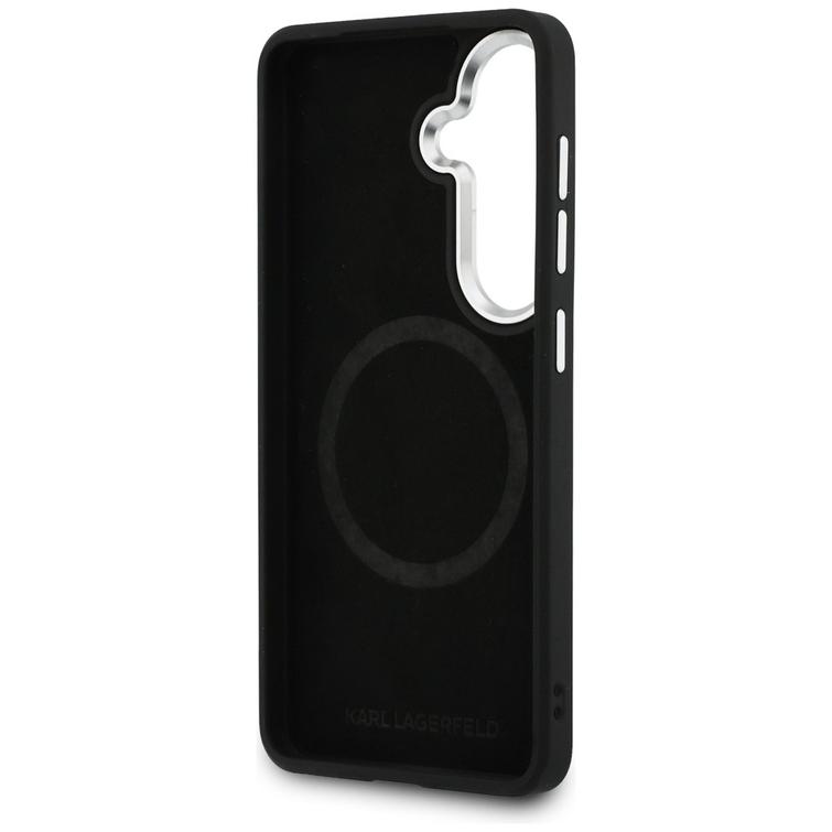 Karl Lagerfeld case Perforated KL MagSafe for Samsung Galaxy S26 brown