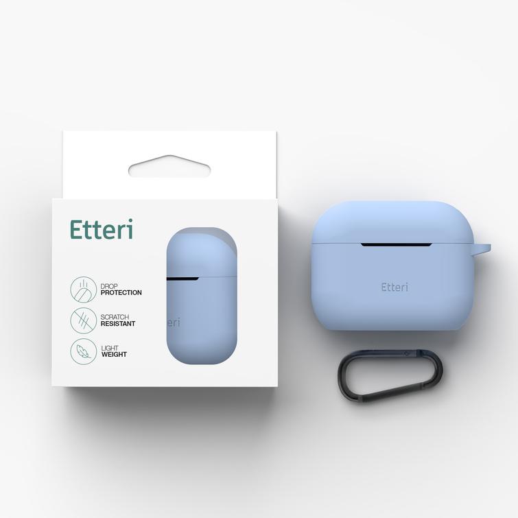 Etteri-silikonikotelo AirPods Pro 3:lle vaaleansininen