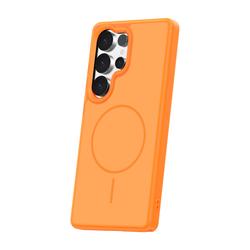 Frame Thin Mag -suojakuori Samsung Galaxy S25 Ultralle, oranssi