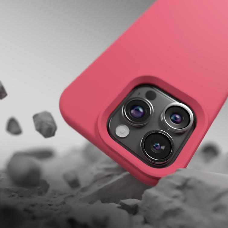 Etteri Silicone Mag kotelo iPhone 15 Pro Max 6,7" vadelmalle