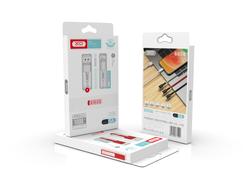 XO-kaapeli NB-Q166 USB - USB-C 1,0 m 5A valkoinen