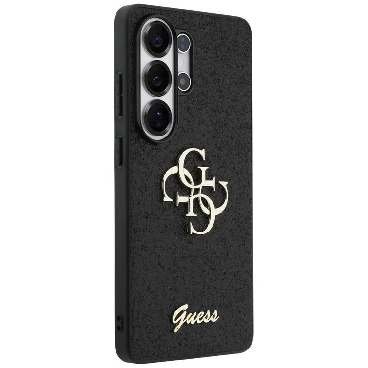Guess case Fixed Glitter Big 4G Metal Logo for Samsung Galaxy S26 Ultra black