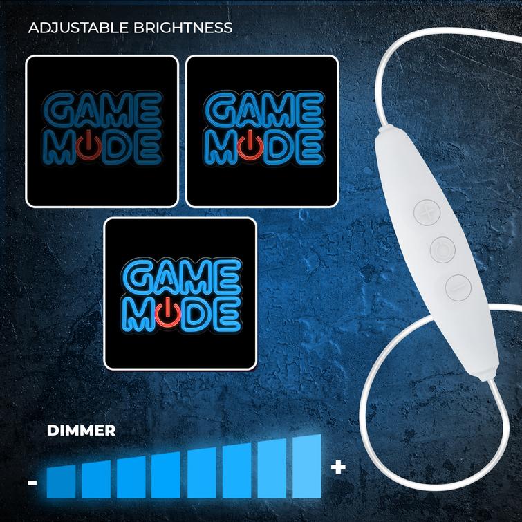Forever Light Neon PLEXI LED GAME MODE blue red FPNE38