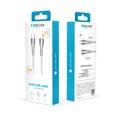 Forever Sleek USB-C - Lightning-kaapeli 1,0 m 27W valkoinen