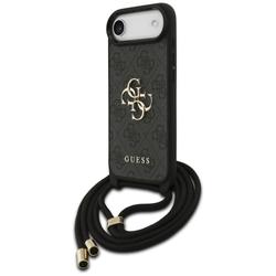 Guess 4G Big Logo Cord Stap -olkalaukku iPhone Airille, musta